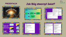 Biblia -Stworzenie świata – scenariusz lekcji z prezentacją i kartami pracy -Klasy IV–VI