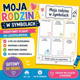 Plakat. Moja rodzina w symbolach