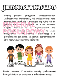 Jednostki masy - karta pracy klasy 4 - 8