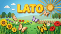 Lato - prezentacja edukacyjna/gazetka szkolna o przyrodzie, wakacjach i bezpieczeństwie