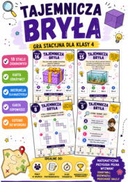 TAJEMNICZA BRYŁA – gra terenowa i stacyjna dla klasy 4 | 18 stacji zadaniowych