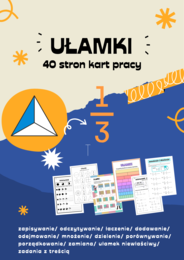 📘✨ Ułamki zwykłe– 40 stron kart pracy ✨📘