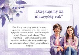 DZIĘKUJEMY ZA NIEZWYKŁY ROK - gazetka na zakończenie roku szkolnego