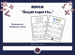 Bingo matematyczne "Znajdź kogoś kto..."