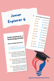Junior Explorer 6 – Unit 3 – karta pracy