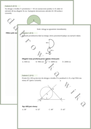 Koło i okrąg na egzaminie ósmoklasisty