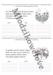 Przymiotniki- szybkie powtórki na cztery pory roku