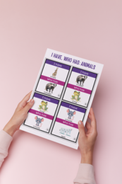 I have ..., who has ...? ANIMALS - gra ze słownictwem po angielsku