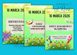 Odliczajmy do wiosny!-14 propozycji -  w 5 wariantach z różnymi datami (16.03 – 20.03)-ponad 100 stron!!!