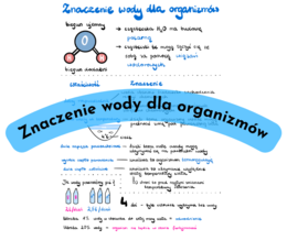 Znaczenie wody dla organizmów karta pracy/notatka/zadanie/eksperyment