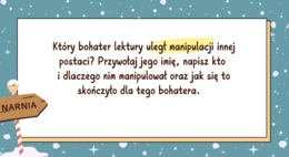 "Opowieści z Narnii" - ZADANIA EGZAMINACYJNE