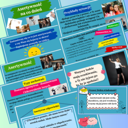 Asertywność na co dzień. Godzina wychowawcza. Zajęcia z wychowawcą. Prezentacja multimedialna. Mrs_Physics. Fizunia