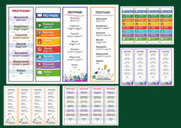 🏷️PRZYPADKI - Zakładki do książek (4 wzory, PDF do druku) - wersja 1