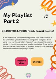 🎶✍️ Re-Mix the Lyrics – Finish, Draw & Create! | Part 2