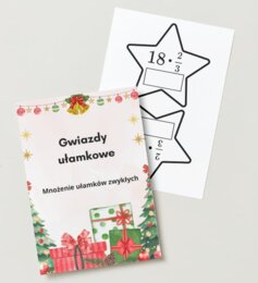 Gwiazdki ułamkowe - mnożenie ułamków zwykłych