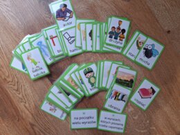 Ortografia - u - dysleksja, karty do gry