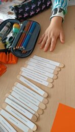 Żona modna - Ignacy Krasicki - plan wydarzeń na patyczkach - pomoc montessoriańska