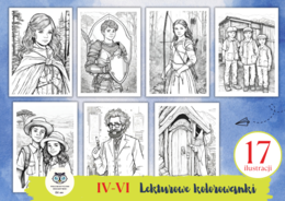 Lekturowe kolorowanki. IV-VI. Bohaterowie. Lektury obowiązkowe