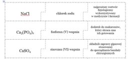 Zastosowanie soli - puzzle chemiczne