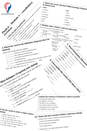 Flash 6 – Module 1 – vocabulary revision
