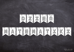 Dzień Matematyki - girlanda