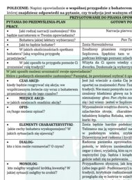 OPOWIADANIE TWÓRCZE W KLASACH 7-8: PAN TADEUSZ, BALLADYNA, LATARNIK