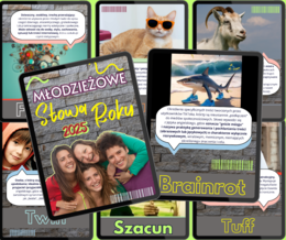 Młodzieżowe Słowa Roku 2025 – zestaw 16 plakatów