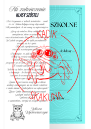 NAKŁADKA na świadectwo - KLASA 6 (PAKIET 2 WERSJI)