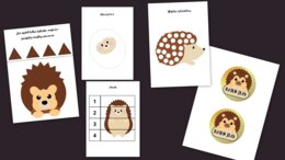 Dzień jeża karty pracy medale