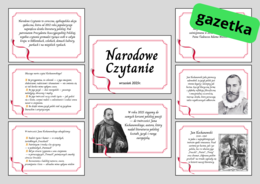 NARODOWE CZYTANIE 2025– Jan Kochanowski – GAZETKA – biblioteka – język polski – wersja 1