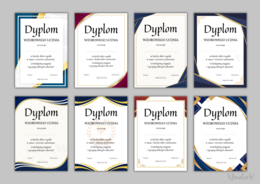 Dyplomy Wzorowego Ucznia - zestaw