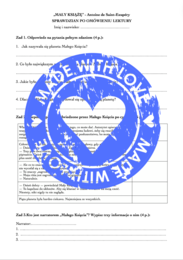 "Mały Książę" SPRAWDZIAN po omówieniu lektury