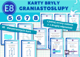 BRYŁY KARTY GRANIASTOSŁUPY
