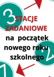 Stacje zadaniowe na początek roku szkolnego nr 1