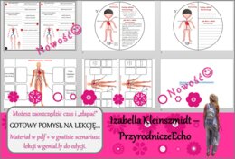 Karta pracy/stacje zadaniowe/materiał do lekcji do tematu „Układ krwionośny transportuje krew” w pdf. W gratisie niekomercyjny scenariusz lekcji/pomysł na lekcję w programie genial.ly do edycji. Przyroda 4. Dział „Odkrywamy tajemnice ciała człowieka”. No