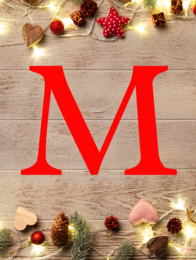 Merry Christmas - napis, girlanda, dekoracja