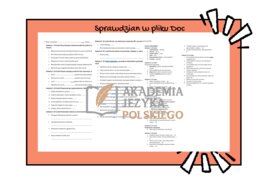 Składnia klasa 4 STACJE ZADANIOWE+SPRAWDZIAN