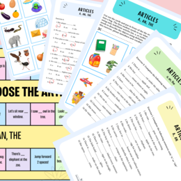 Gotowe karty pracy – „A, An, The” w praktyce! 📚