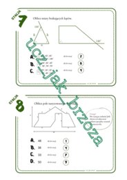 Powtórzenie wiadomości po klasie 6, klasa 7, stacje zadaniowe, praca w grupach