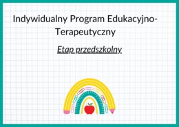 Indywidualny Program Edukacyjno- Terapeutyczny