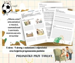 Sprawdzian ,,Mikołajek" + odpowiedzi i kryteria przyznawania punktów