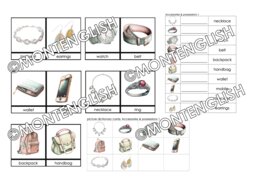 Zestaw kart obrazkowych: ACCESORIES and PERSONAL POSSESSIONS SET 1