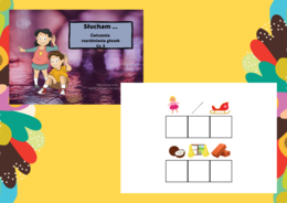 Słucham - ćwiczenia rozróżniania głosek cz. 3 - pierwsza/ostatnia głoska + tworzenie wyrazu