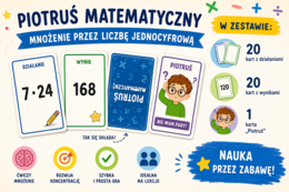 Piotruś matematyczny - Mnożenie po kawałku -  klasa 4