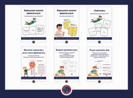Zestaw do nauki wyrażeń algebraicznych | Gotowe gry edukacyjne i karty pracy | Skuteczna powtórka do egzaminu ósmoklasisty
