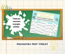 FONETYKA TABLICZKA MNOZENIA NA JEZYKU POLSKIM FISZKI z wyrazami