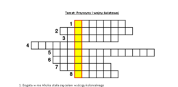 Krzyżówki powtórzeniowe - I wojna światowa