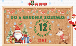 🎄 Gazetka „Odliczanie do Mikołajek| 2 plakaty 4x A4|Zadania dla dzieci na każdy z 12 dni| Malowanka z elfem w 2 wersjach|+ grafika niespodzianka!