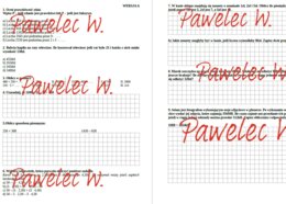 Liczby naturalne - karta pracy, sprawdzian, kl. 6 /2 grupy/