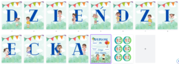Dzień Dziecka, Girlanda, Dyplom, medal